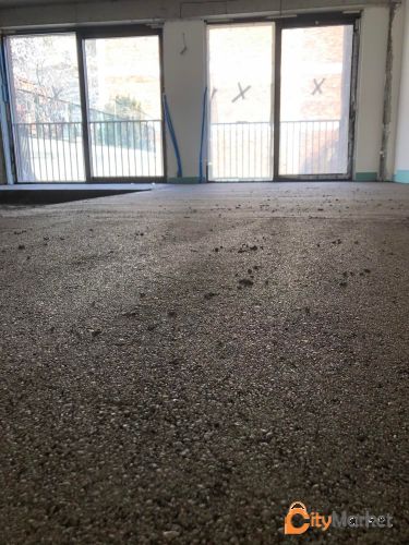Tightening the floor with a sand-cement solution