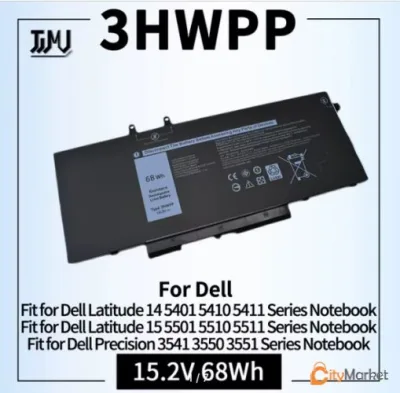 3HWPP Battery Dell Latitude 5401 5410 5411 5501 5510 5511 Precision